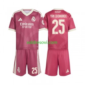 Real Madrid Yan Diomande 25 Treći Dječji Nogometni Dres 2026-2027